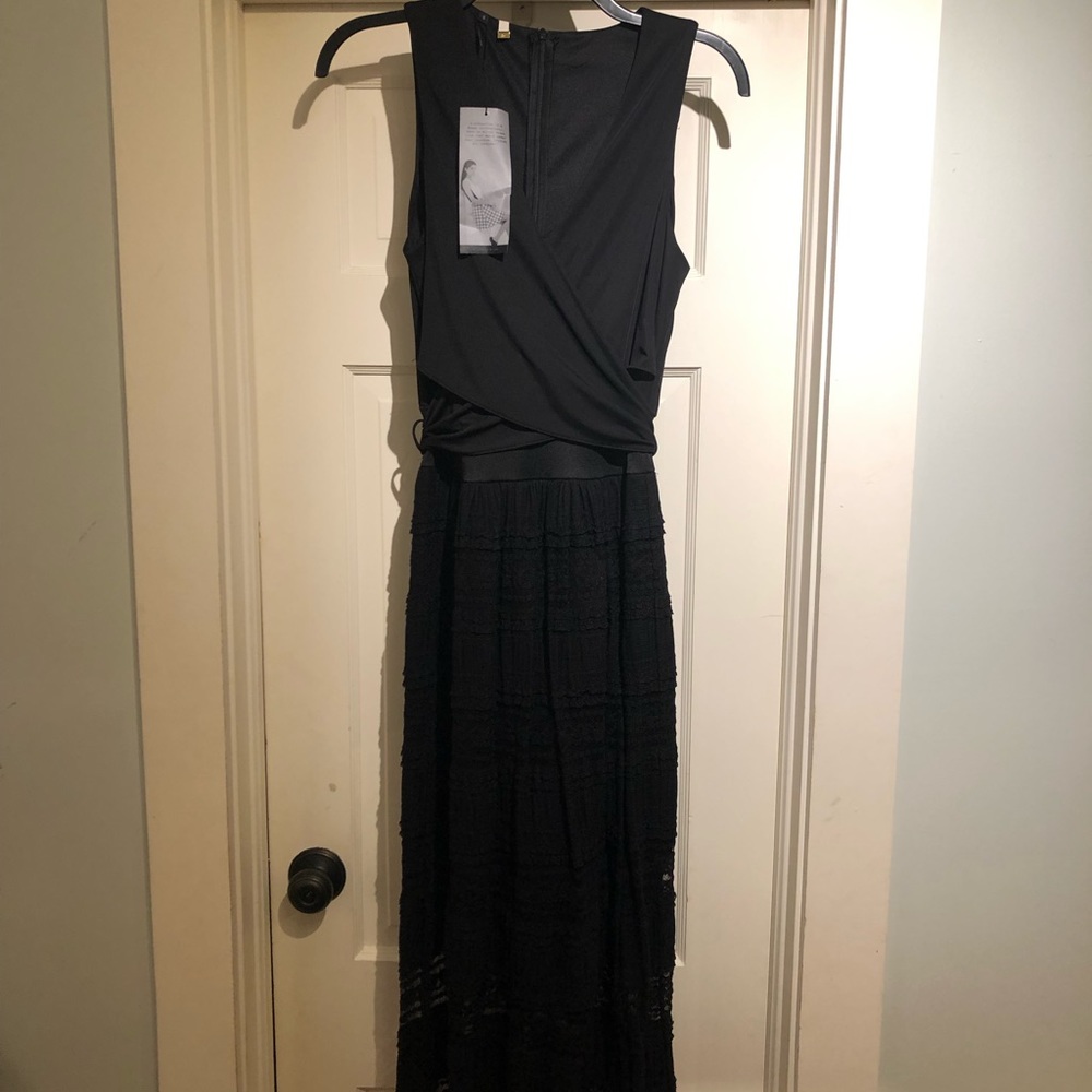 4. Collective Midi Black Lace Dress